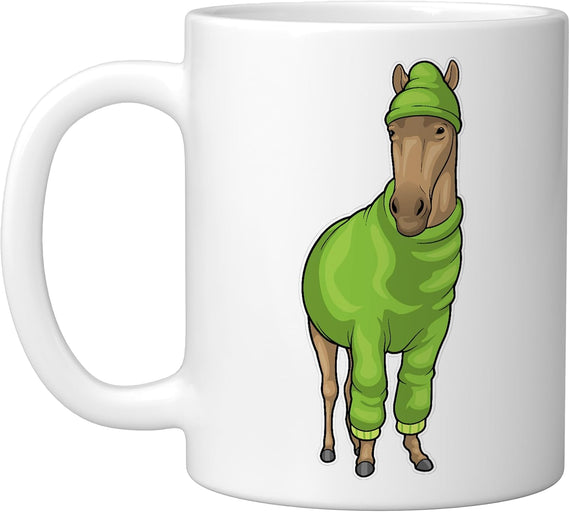 Horse Winter Ceramic Mug