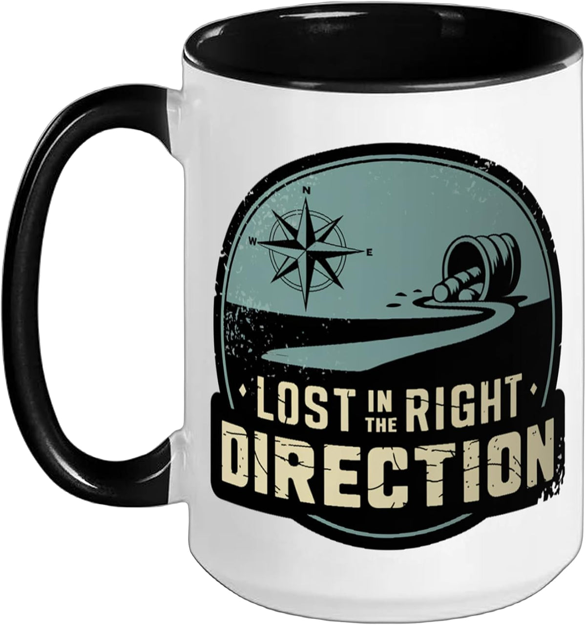 Lost In The Right Direction Geocache Hunting & Geocaching Ceramic Mug