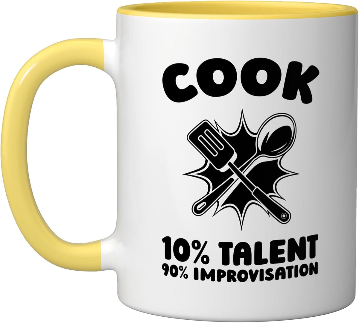 10 Percent Talent 90 Improvisation Cook Ceramic Mug