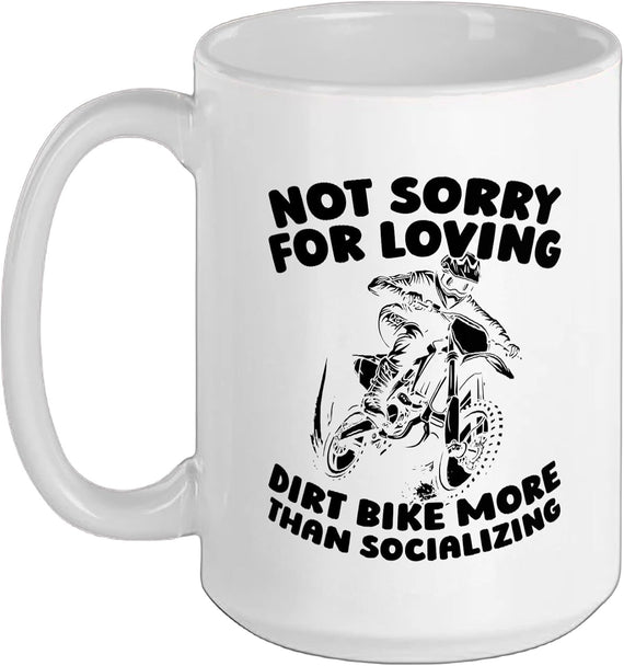 Supermoto Mx Motocross Biker - Dirt Bike Ceramic Mug