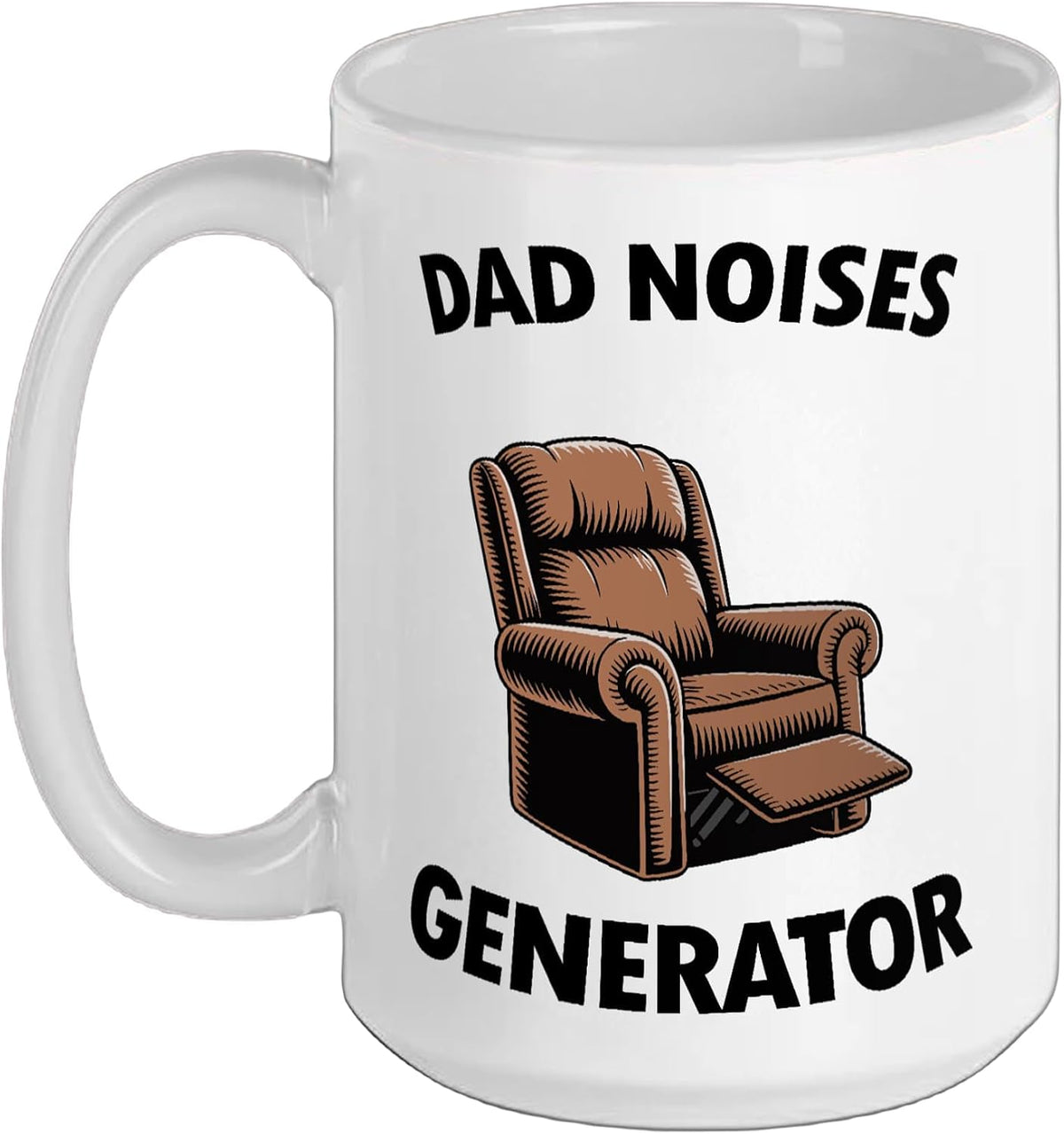 Dad Noises Generator Armchair Mens Humor Daddy Grandpa Ceramic Mug