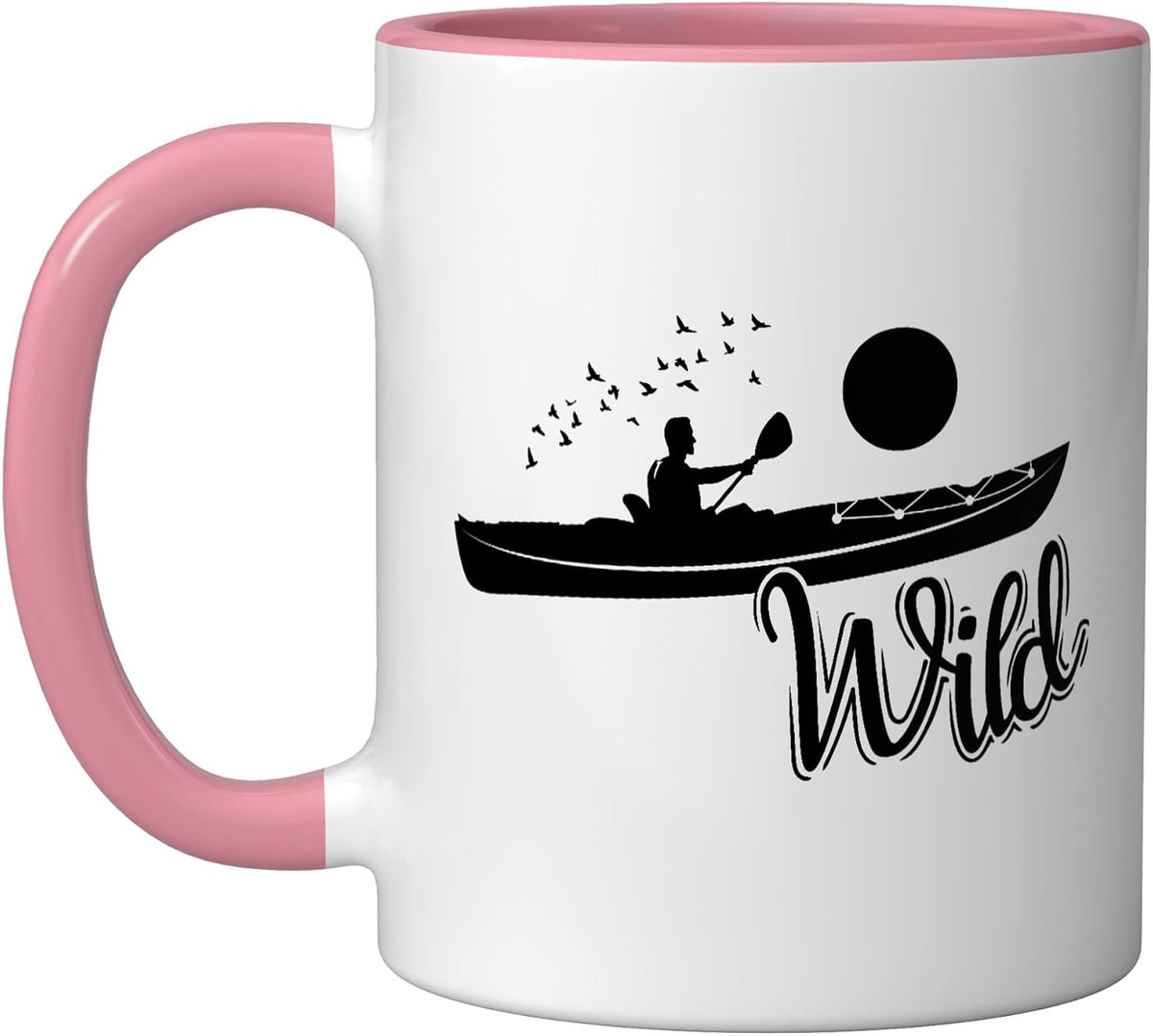 Wild Kayak Paddle Boat Canoeing Ceramic Mug