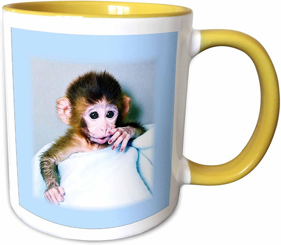 Adorable Baby Monkey Ceramic Mug