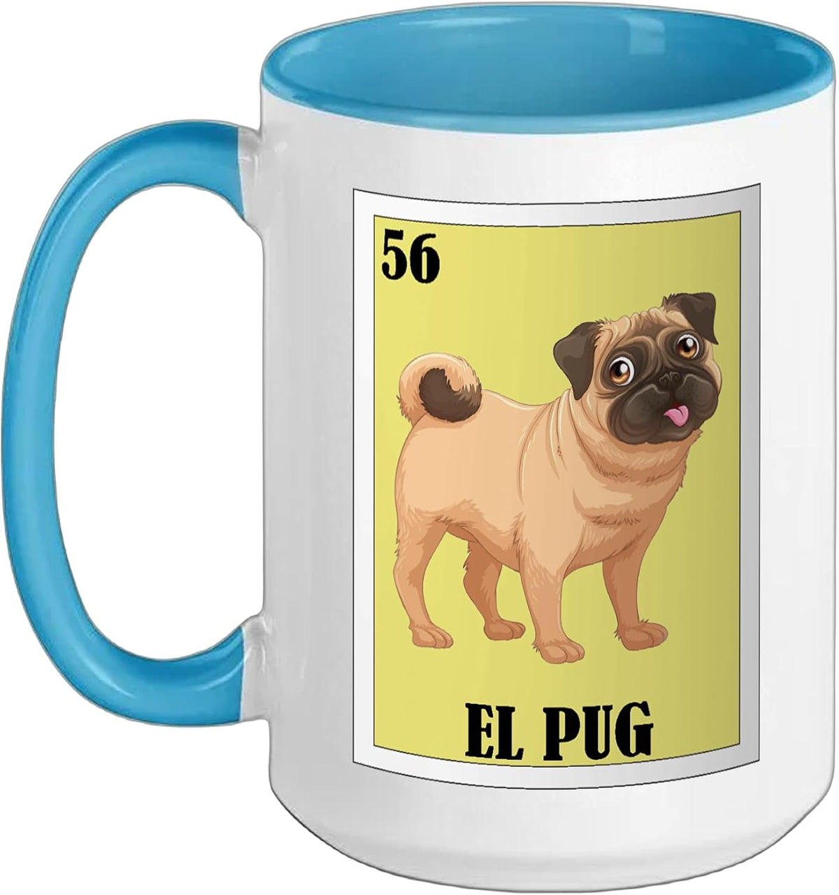 Funny Mexican Dogs Design - El Pug Ceramic Mug