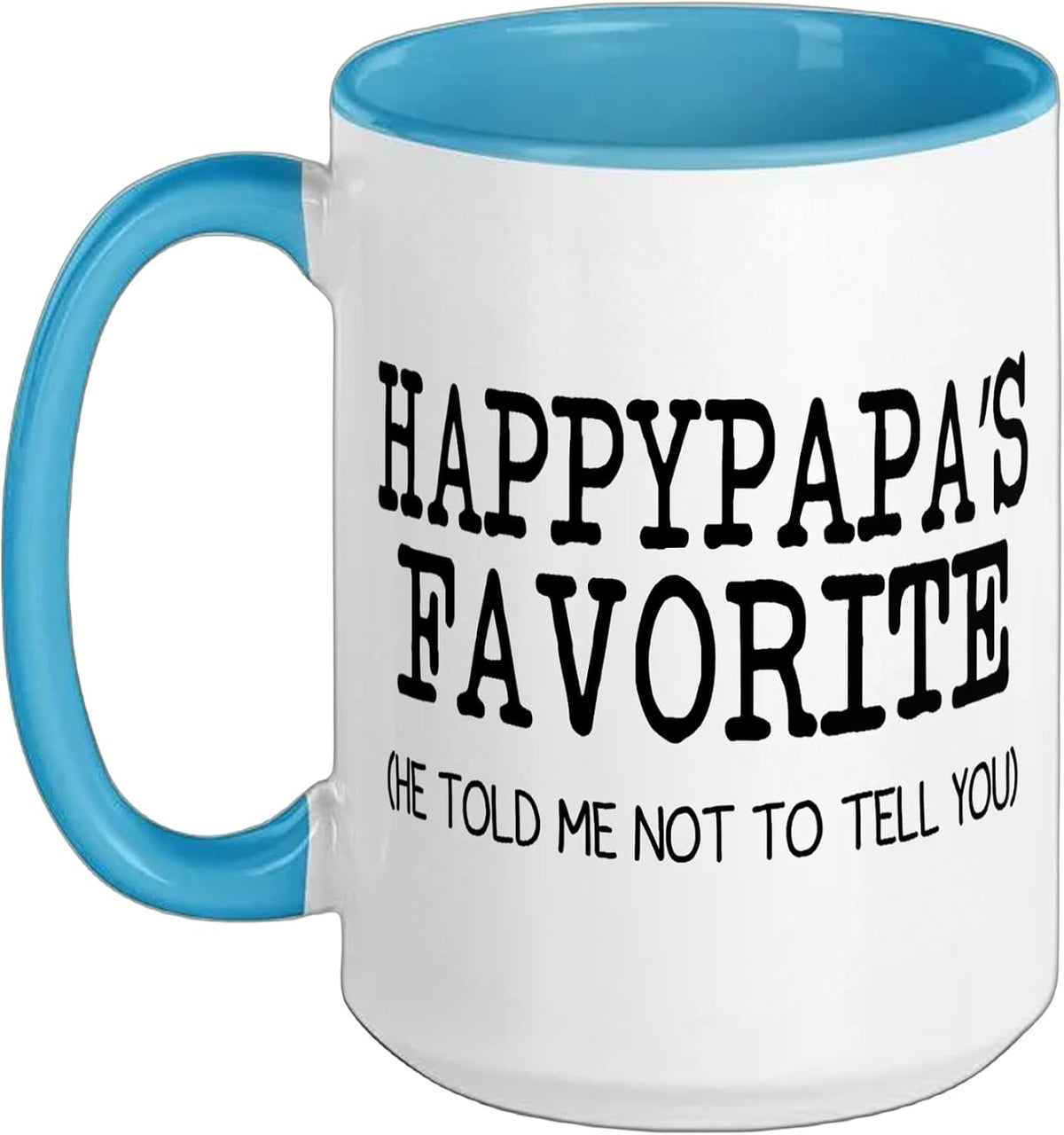 Happypapa’S Favorite Funny Family Grandson Granddaughter Ceramic Mug