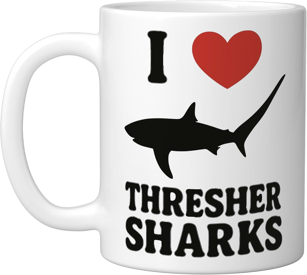 I Love Thresher Sharks Ceramic Mug
