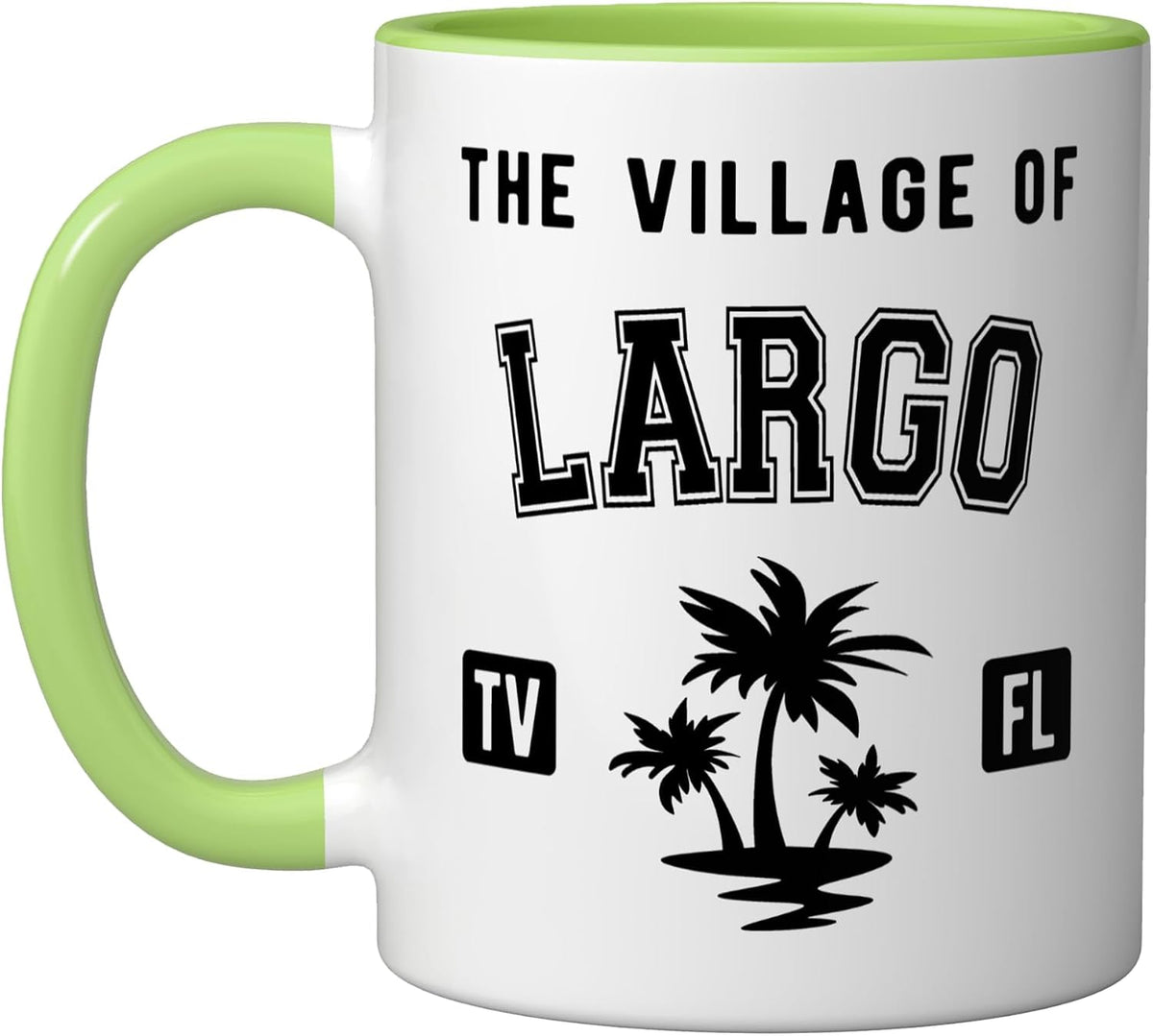 The Village Of Largo Classic Style Palm Trees Design Ceramic Mug