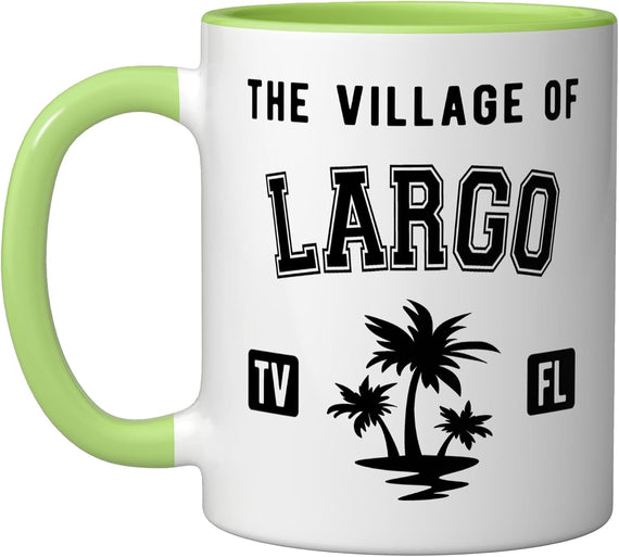 The Village Of Largo Classic Style Palm Trees Design Ceramic Mug