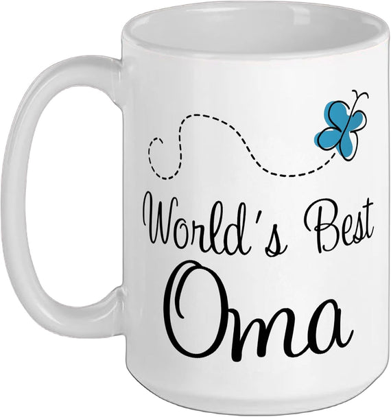 Worlds Best Oma Grandmother Appreciation Ceramic Mug