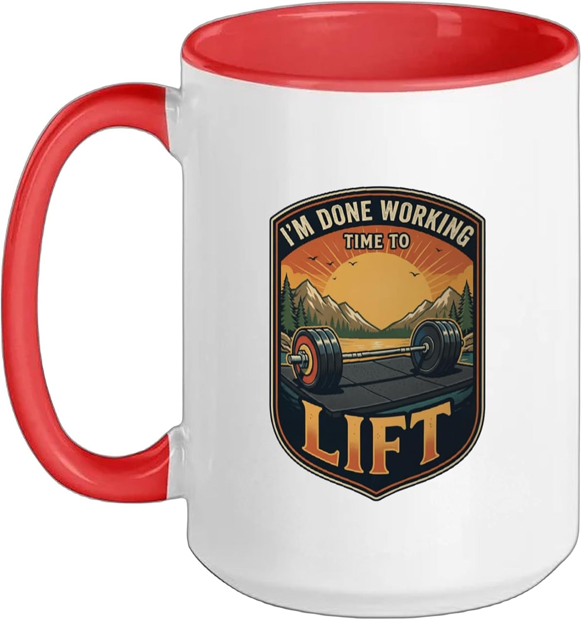 I’M Done Working Time To Lift Weightlifting Lifter Ceramic Mug