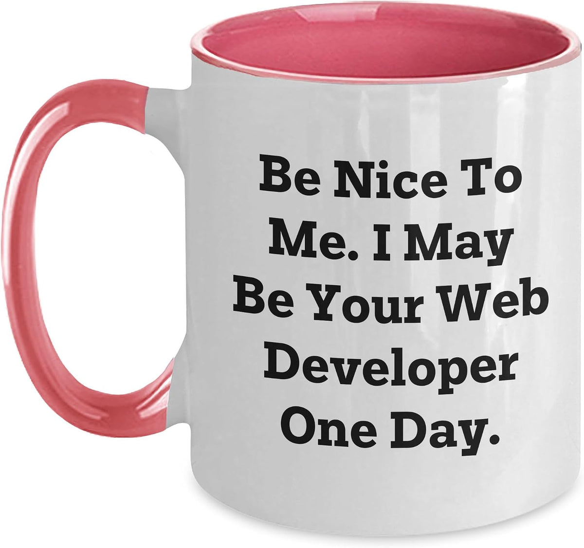 Be Nice To Me I May Be Your Web Developer One Day Ceramic Mug