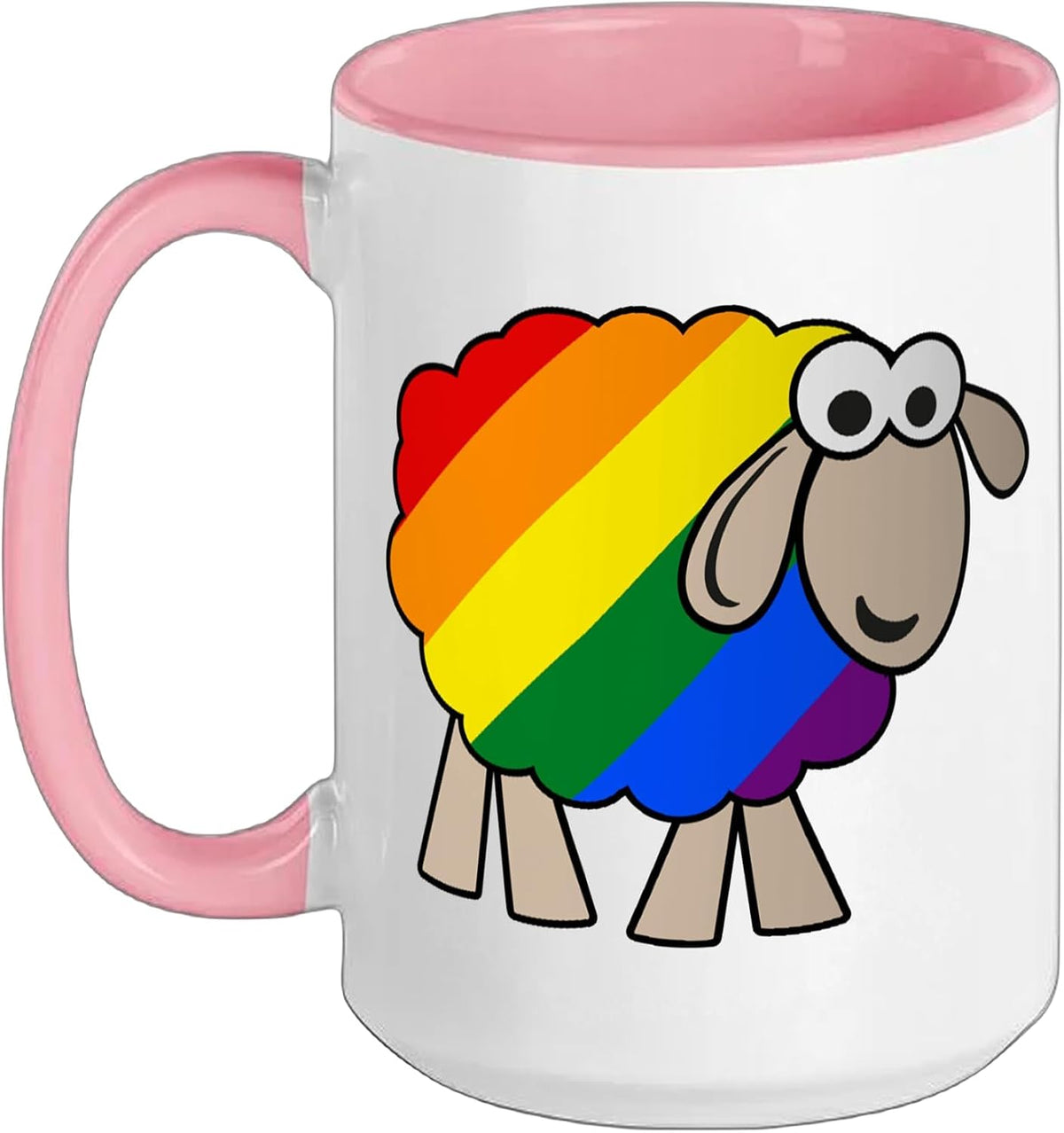 Rainbow Sheep Ceramic Mug