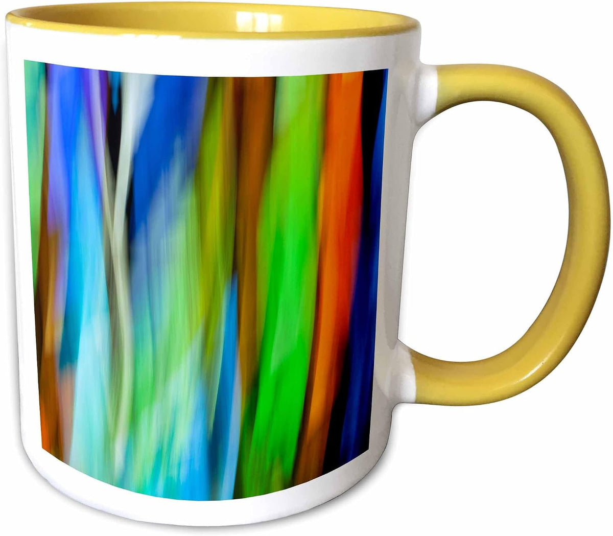 A Motion Blur Of A Stain Glass Window Ceramic Mug