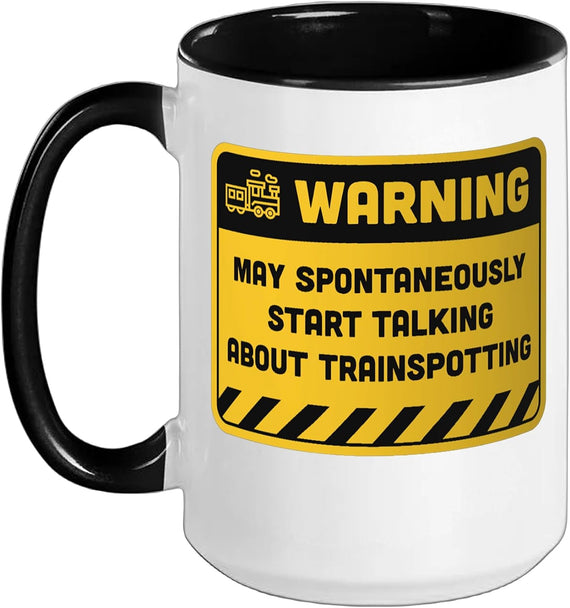 Warning May Spontaneously Start Talking About Ceramic Mug