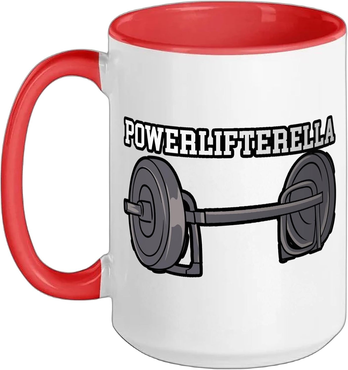 Female Powerlifter Gym Powerlifterella Weight Lifting Ceramic Mug