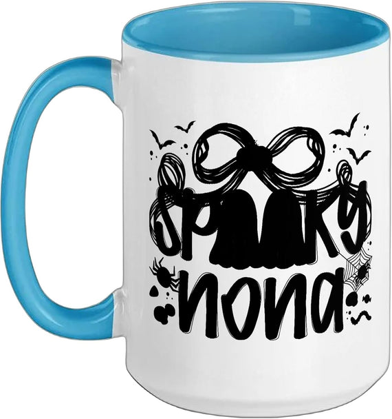 Spooky Nona Grandma Halloween Nona Grandmother Coquette Ceramic Mug