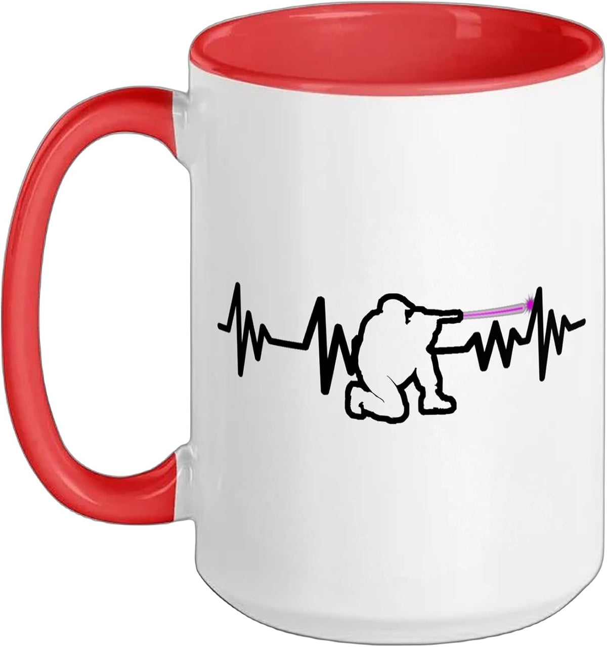 Laser-Tag Game Birthday Gift Gamer Heartbeat Lasertag Ceramic Mug