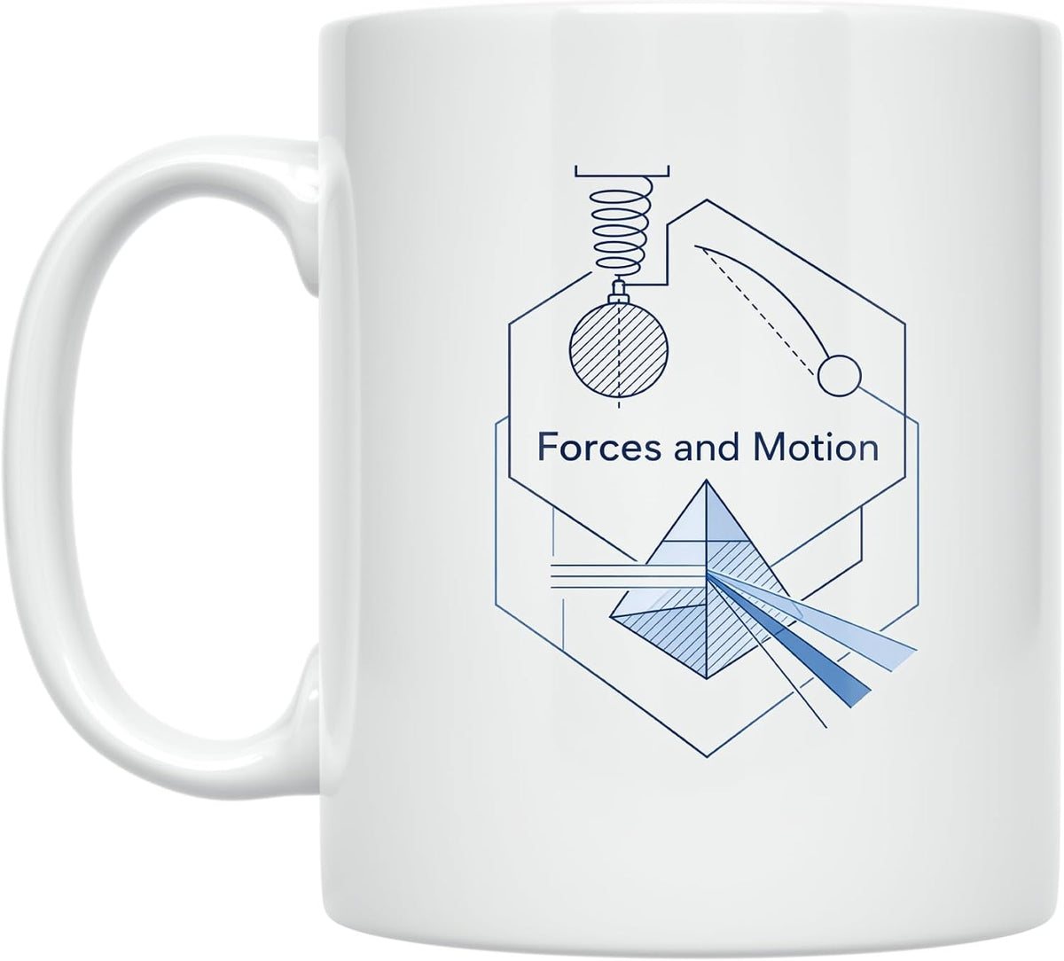 Forces And Motion Mug - Physics Classroom Design - Ceramic Ceramic Mug