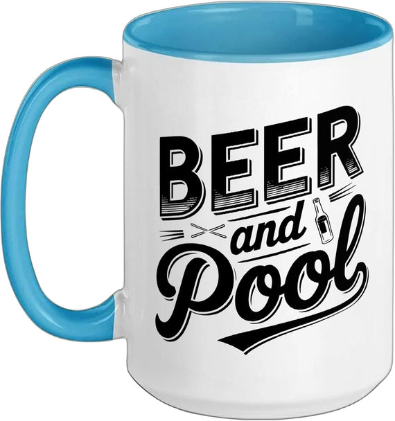 Pool Shark Beer Billiards Bar Night Funny Player Humor Ceramic Mug