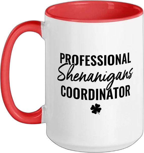 Shenanigans Coordinator Design Teacher St. Patricks Day Ceramic Mug