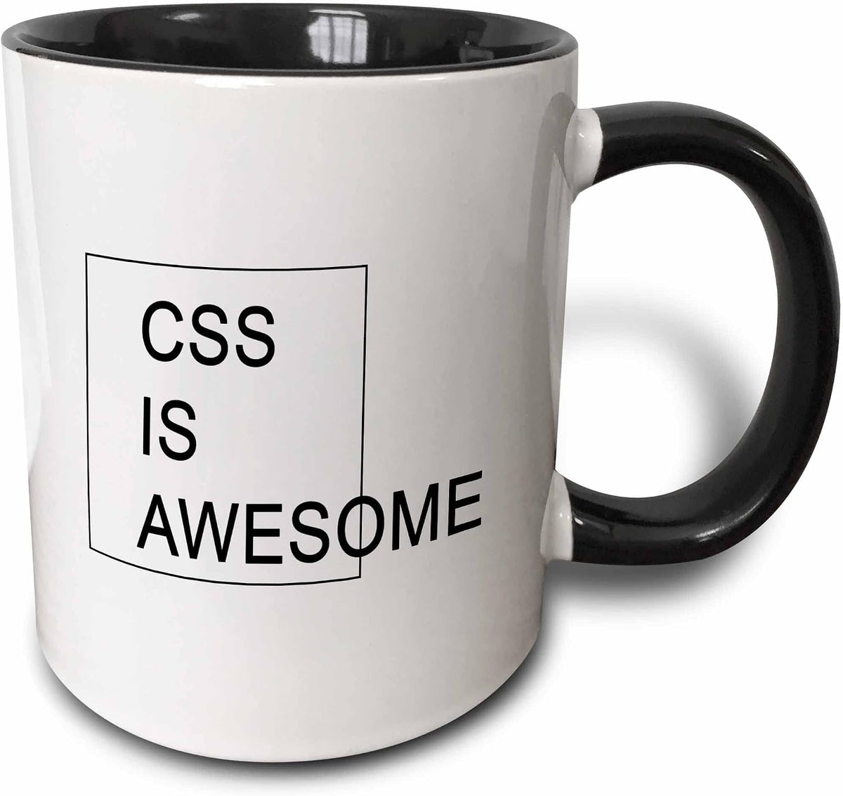 Mug_221166_4 Css Is Awesome - Two Tone Black Ceramic Mug