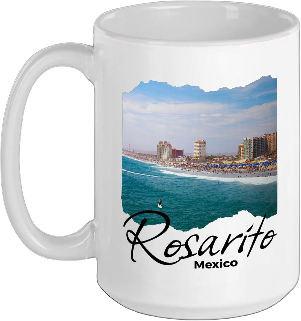 Rosarito Mexico Souvenir/Rosarito Ceramic Mug