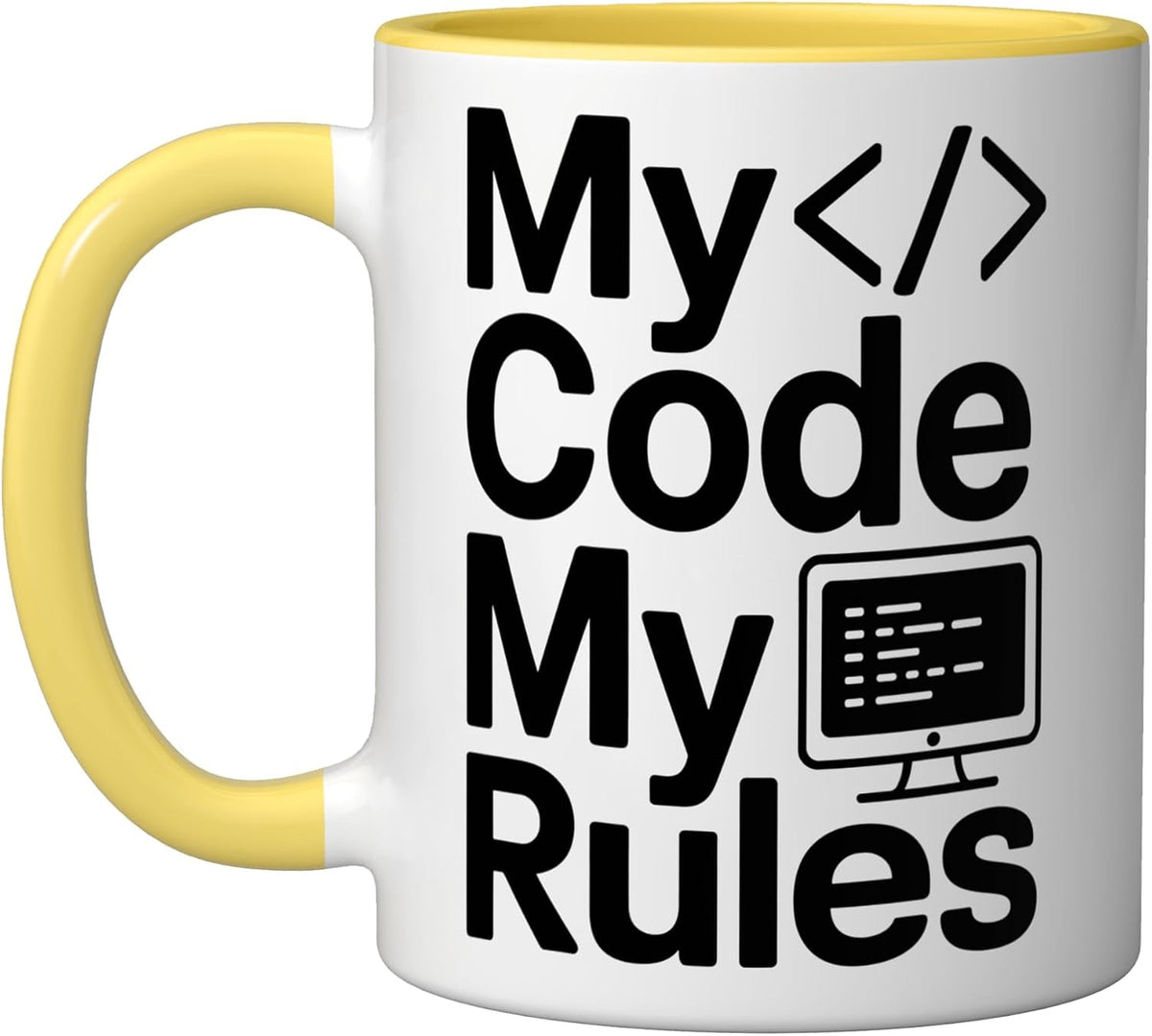 My Code My Rules Developer Programmer Ceramic Mug