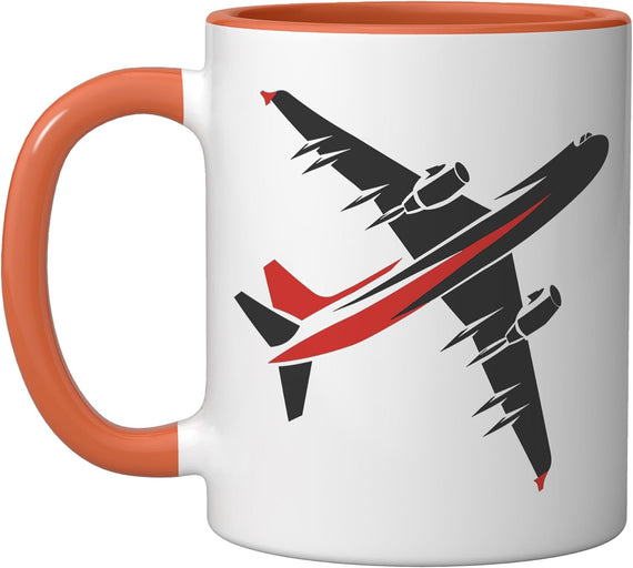 Aircraft Drawing Plane Spotter Flight Lessons Ceramic Mug