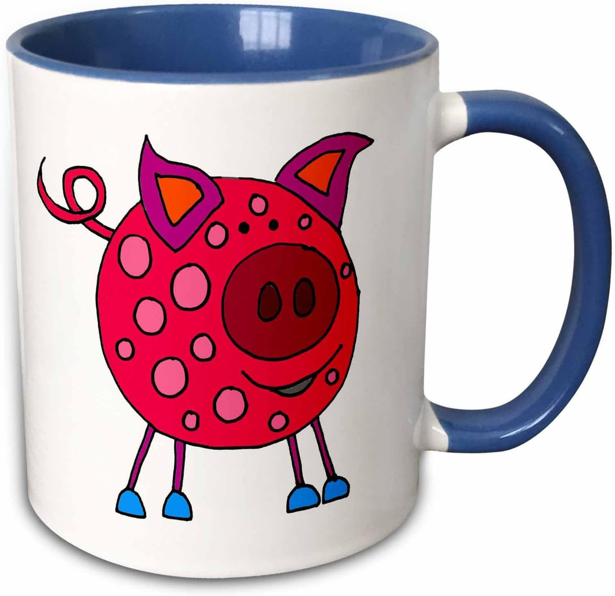 Funny Charming Pink Pig Cartoon Ceramic Mug