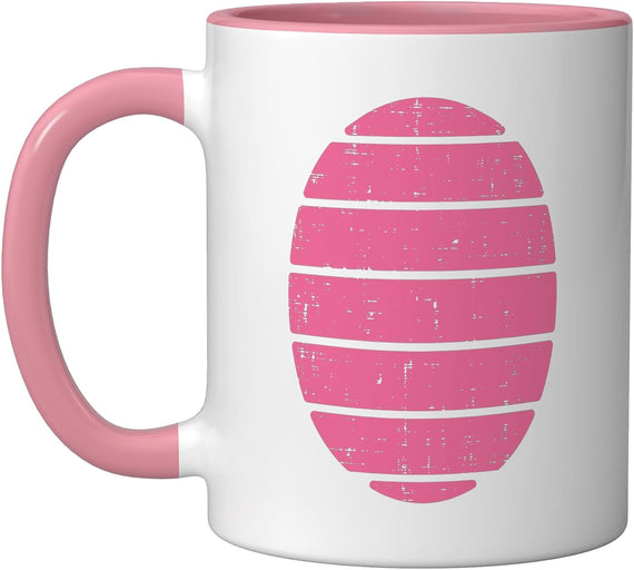 Pink Pig Tummy Striped Belly Fun Ceramic Mug