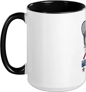 Happy 250th Anniversary 4th July Dripped Costume Badminton Ceramic Mug
