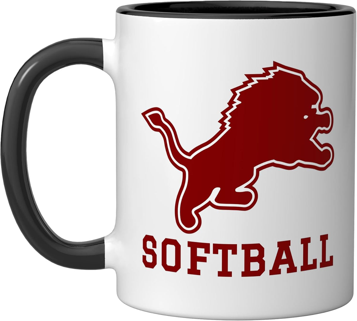 Martin Luther King Jr. High School Lions Softball Ceramic Mug