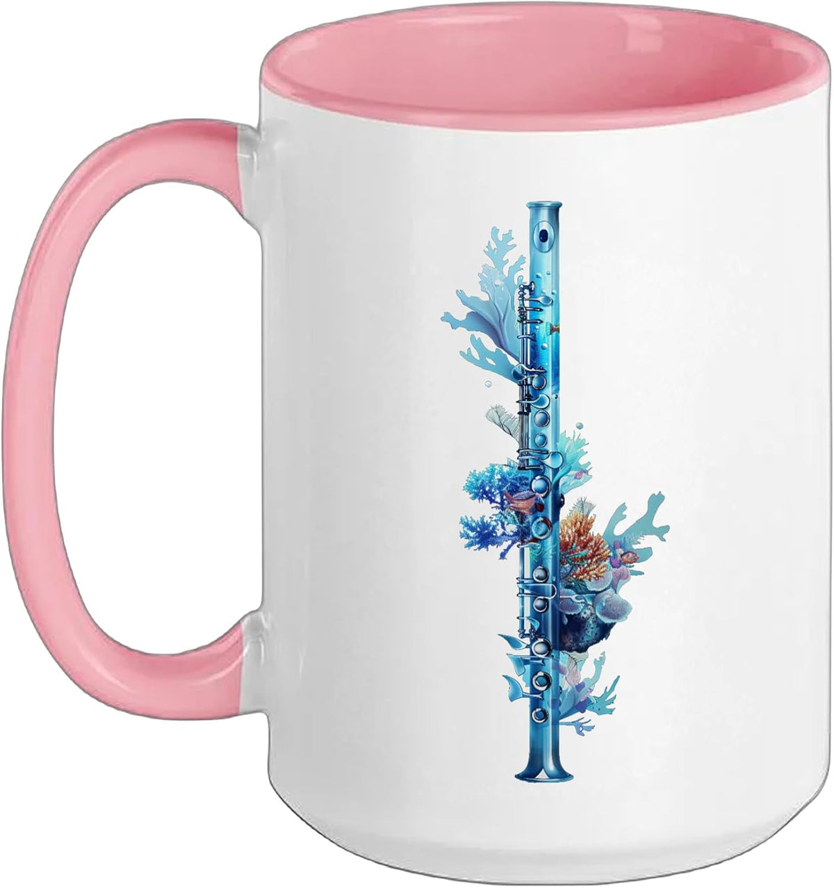 Transverse Flute Water Ceramic Mug