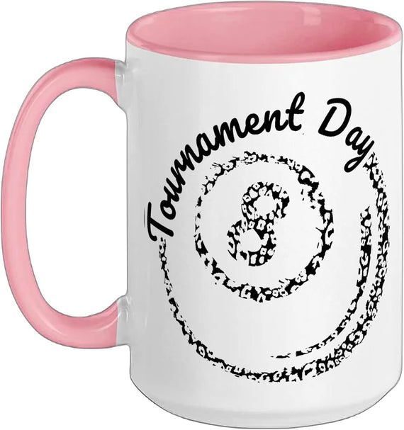 Pool Billiards Cute 8 Ball Tournament Day Leopard For Ceramic Mug