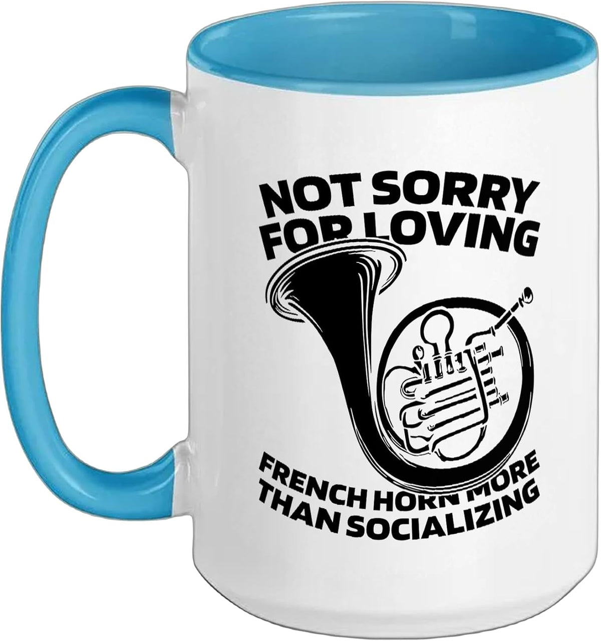 French Horn Marching Band - Instrument Brass Hornist Ceramic Mug