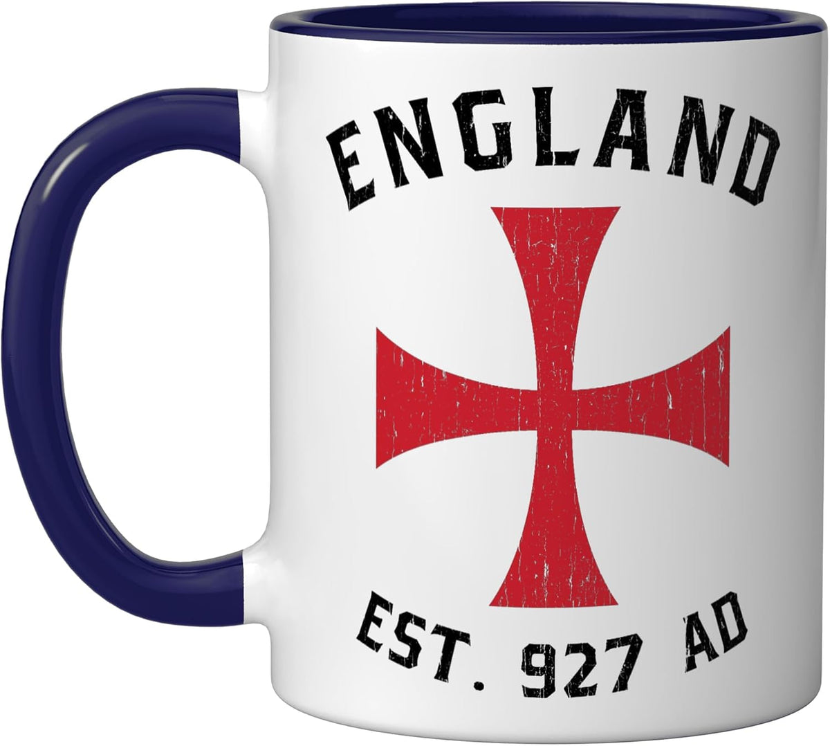 England 927ad Knights Templar Crusader Cross Ceramic Mug