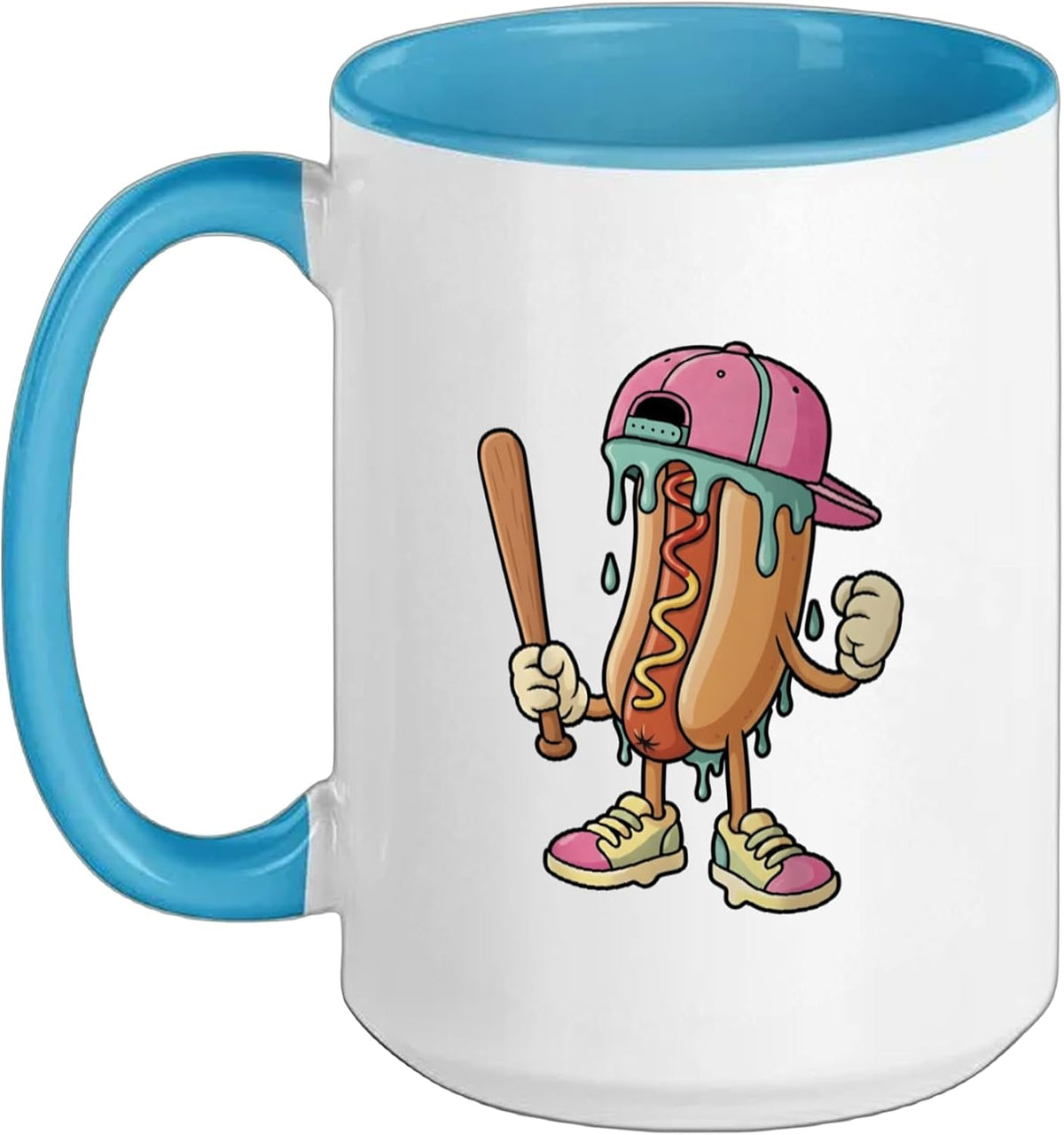 Hot Dog Baseball Hot Ceramic Mug