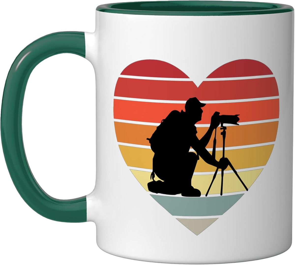Photograph Camera Vintage Heart I Love Photography Ceramic Mug