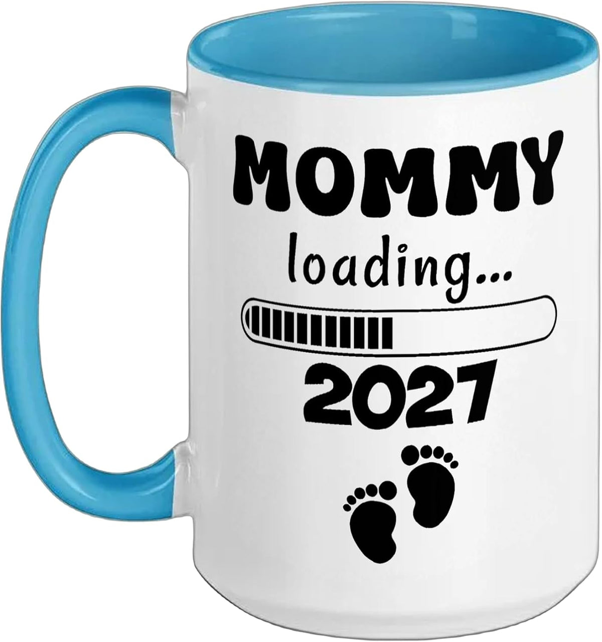 Mommy Loading 2027 Future New Mom Baby Announcement Ceramic Mug