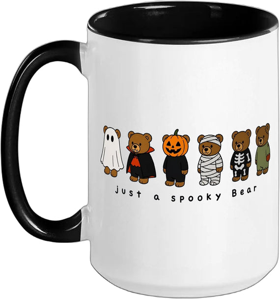 Bear Animal Spooky Fall Halloween Graphic Ceramic Mug