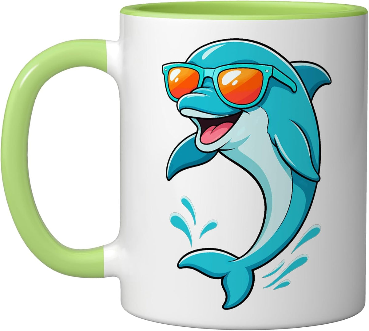 Cool Dolphin Sunglasses Ceramic Mug