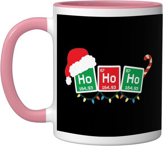 Ho Ho Ho Holmium Element Christmas Chemistry Chemist Ceramic Mug