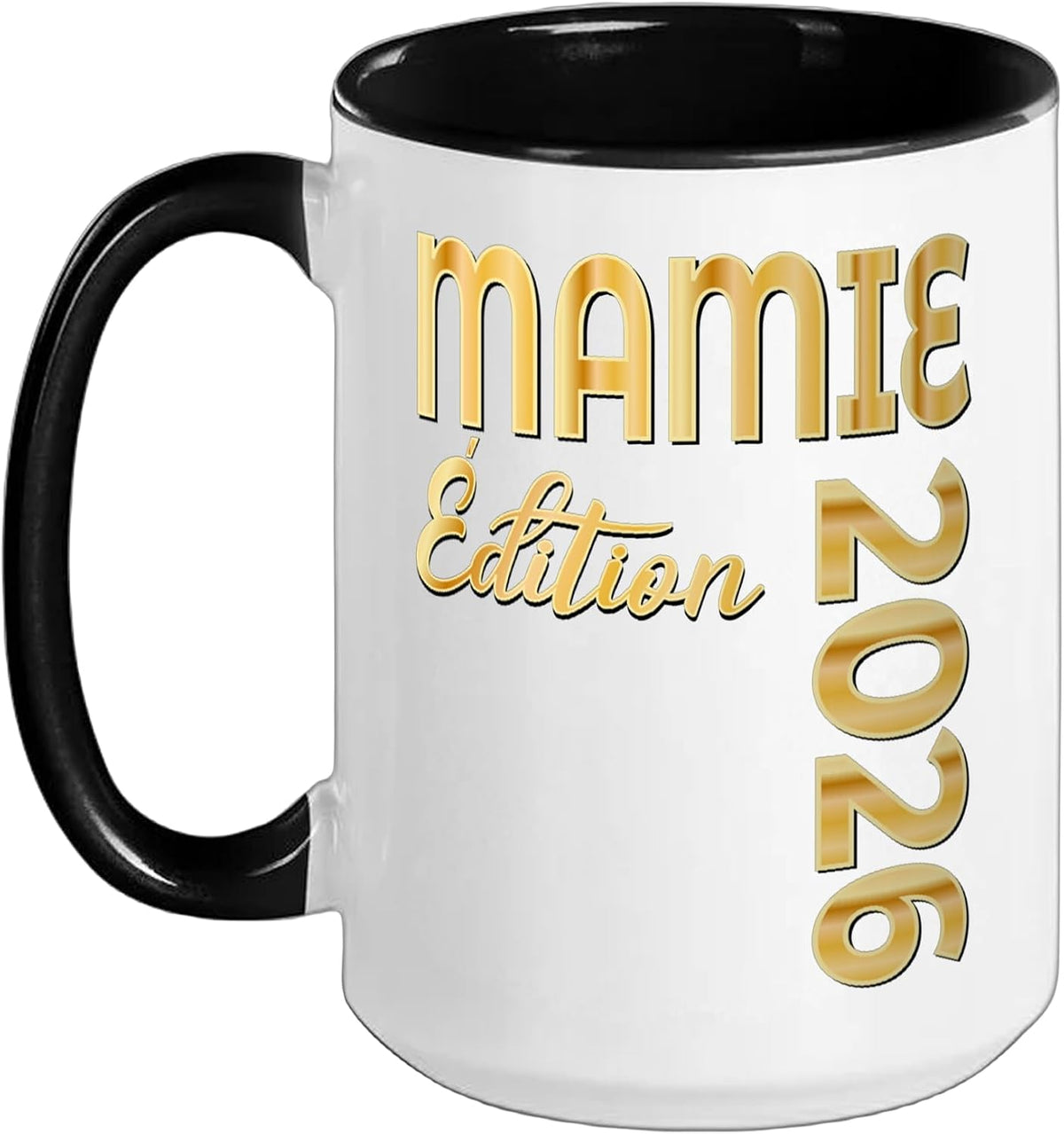 French Mamie 2026 Canadian Grandma Christmas Ceramic Mug