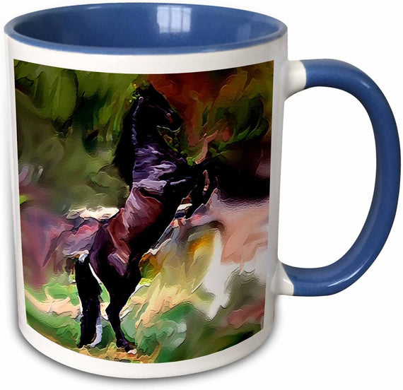 Black Horse Ceramic Mug