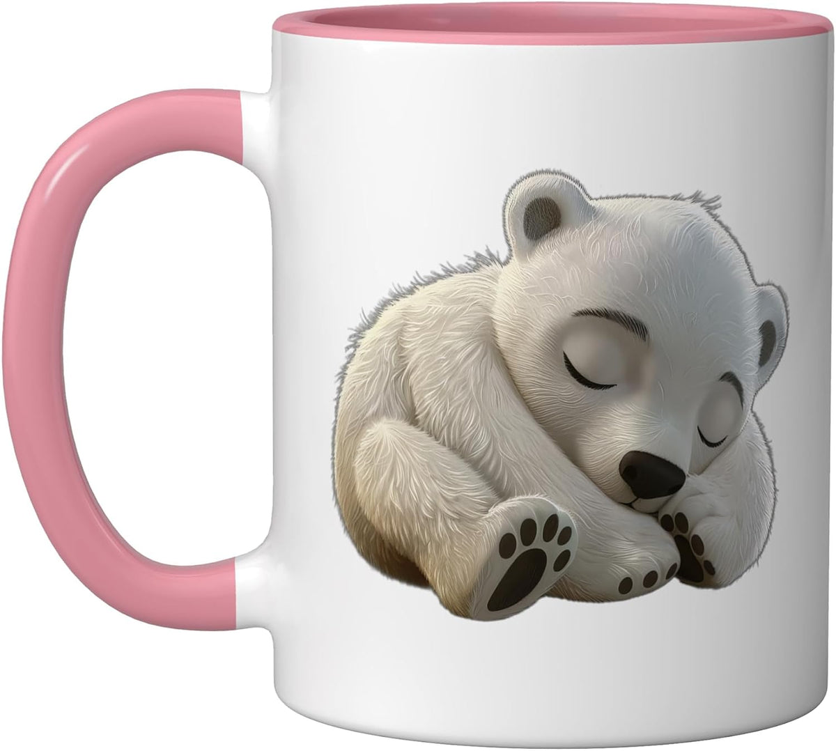 Polar Bear Sleeping Ceramic Mug