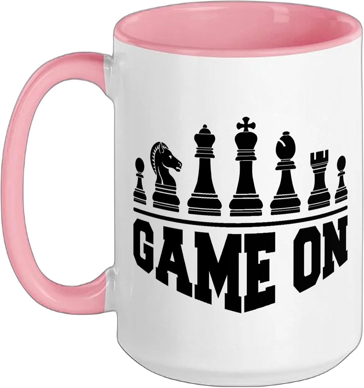 Game On Chess Lover Board Pieces Strategy Humor Design Ceramic Mug
