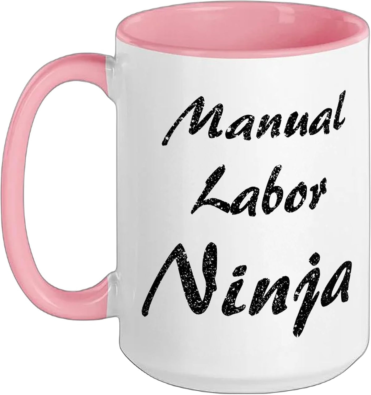 Manual Labor Ninja Funny Job Title Work Ceramic Mug