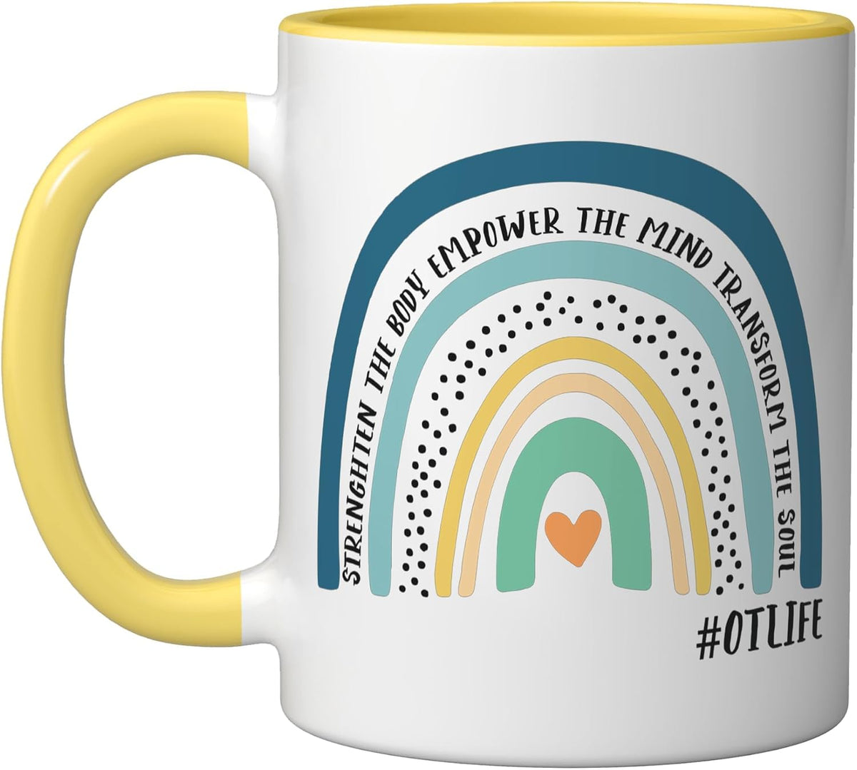Occupational Therapist Strengthen The Body Rainbow Ceramic Mug