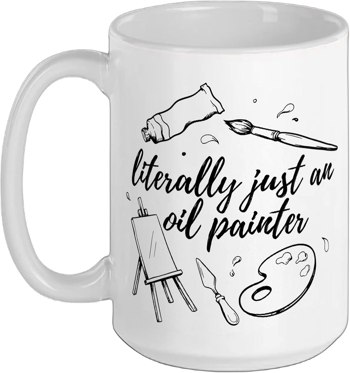 Oil Painting Oil Painter Fine Art Canvas Painting Ceramic Mug