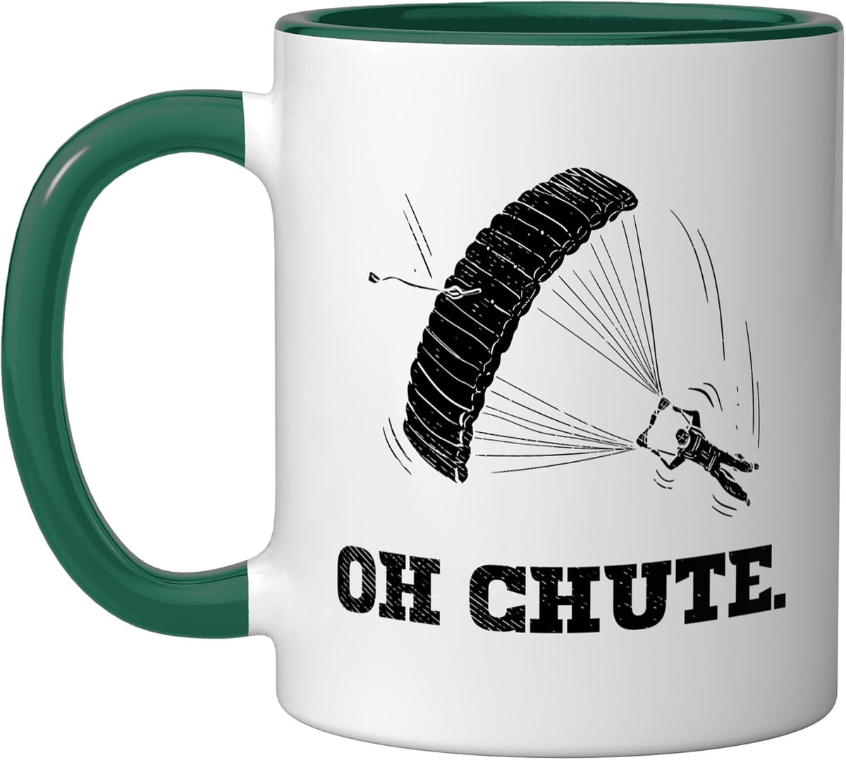 Skydiving Design For Parachute Skydiver - Oh Chute Ceramic Mug